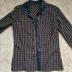 Sanctuary Long Sleeve - Faux Leather Accents